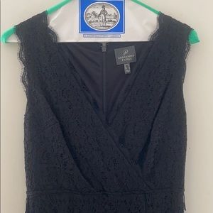 Adrianna Papell Black Lace Dress